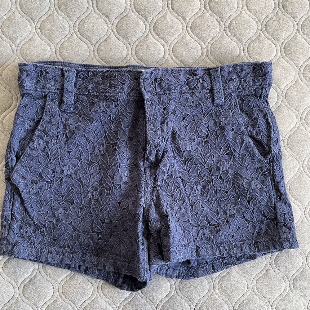 Old Navy Girls Lace/Twill Shorts, Size 12